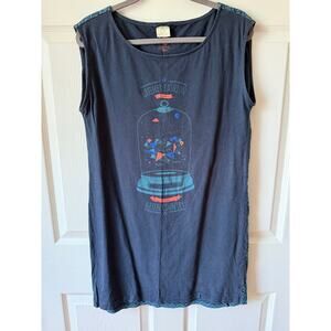 Skunkfunk SKFK Tina Tictone Organic Cotton Graphic T Shirt Dress Est Sz M 8-10